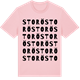Pink Cotton t-shirt med Storö ordlek t-shirt