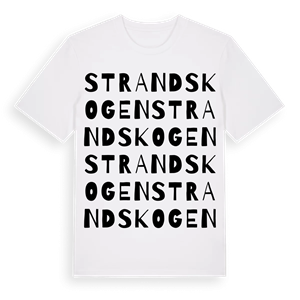 Strandskogen ordlek t-shirt – ekologisk bomull t-shirt från Pinshirt