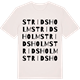 Vintage White t-shirt med Stridsholm ordlek t-shirt