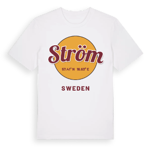 Ström cirkel t-shirt – ekologisk bomull t-shirt från Pinshirt