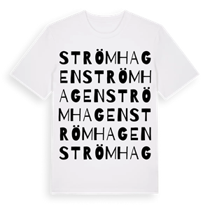 Strömhagen ordlek t-shirt – ekologisk bomull t-shirt från Pinshirt