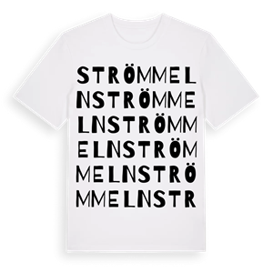 Strömmeln ordlek t-shirt – ekologisk bomull t-shirt från Pinshirt