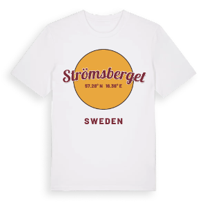Strömsberget cirkel t-shirt – ekologisk bomull t-shirt från Pinshirt