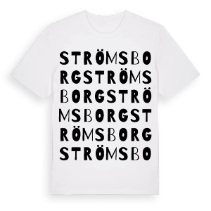 Strömsborg ordlek t-shirt – ekologisk bomull t-shirt från Pinshirt
