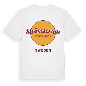 Strömserum cirkel t-shirt – ekologisk bomull t-shirt från Pinshirt