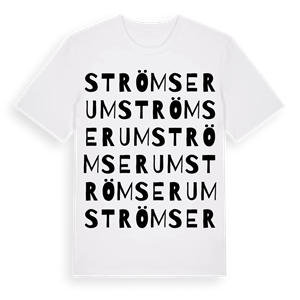 Strömserum ordlek t-shirt – ekologisk bomull t-shirt från Pinshirt