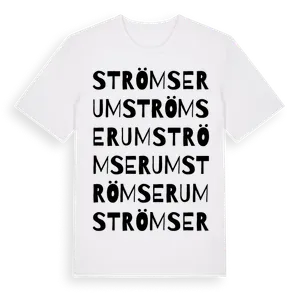 Strömserum ordlek t-shirt – ekologisk bomull t-shirt från Pinshirt