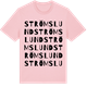 Pink Cotton t-shirt med Strömslund ordlek t-shirt