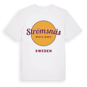 Strömsnäs cirkel t-shirt – ekologisk bomull t-shirt från Pinshirt