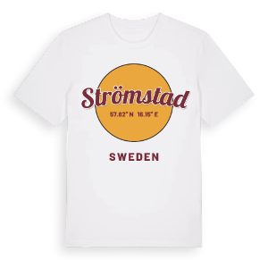 Strömstad cirkel t-shirt – ekologisk bomull t-shirt från Pinshirt
