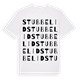 White t-shirt med Stubbelid ordlek t-shirt