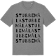 Mid Heather Gray t-shirt med Stubbemåla ordlek t-shirt