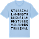 Blue Soul t-shirt med Stubbemålamon ordlek t-shirt