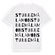 White t-shirt med Stubbemålamon ordlek t-shirt
