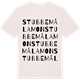 Vintage White t-shirt med Stubbemålamon ordlek t-shirt