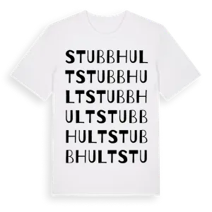 Stubbhult ordlek t-shirt – ekologisk bomull t-shirt från Pinshirt