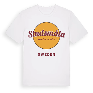 Studsmåla cirkel t-shirt – ekologisk bomull t-shirt från Pinshirt