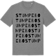 Mid Heather Gray t-shirt med Stumpebo ordlek t-shirt