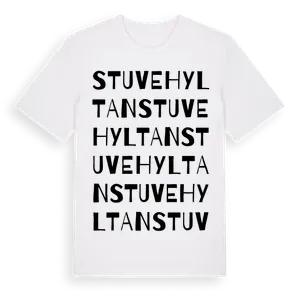 Stuvehyltan ordlek t-shirt – ekologisk bomull t-shirt från Pinshirt