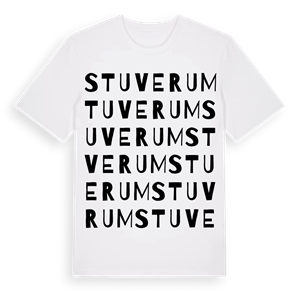 Stuverum ordlek t-shirt – ekologisk bomull t-shirt från Pinshirt