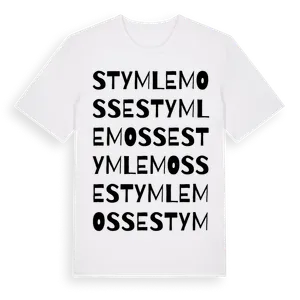 Stymlemosse ordlek t-shirt – ekologisk bomull t-shirt från Pinshirt