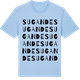 Blue Soul t-shirt med Sugande ordlek t-shirt