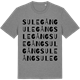 Mid Heather Gray t-shirt med Sulegång ordlek t-shirt