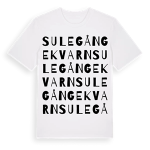 Sulegångekvarn ordlek t-shirt – ekologisk bomull t-shirt från Pinshirt