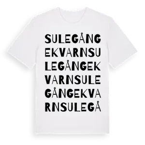 Sulegångekvarn ordlek t-shirt – ekologisk bomull t-shirt från Pinshirt