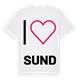 Jag älskar Sund t-shirt stort tryck