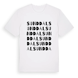 Sunddal ordlek t-shirt – ekologisk bomull t-shirt från Pinshirt