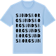 Blue Soul t-shirt med Sundsborg ordlek t-shirt