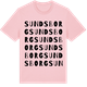 Pink Cotton t-shirt med Sundsborg ordlek t-shirt