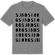 Mid Heather Gray t-shirt med Sundsborg ordlek t-shirt