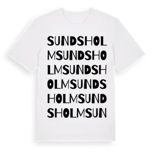 Sundsholm ordlek t-shirt – ekologisk bomull t-shirt från Pinshirt