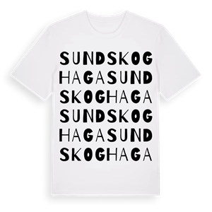 Sundskoghaga ordlek t-shirt – ekologisk bomull t-shirt från Pinshirt