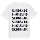 White t-shirt med Sundskoghaga ordlek t-shirt