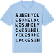 Blue Soul t-shirt med Sunelycke ordlek t-shirt