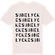Vintage White t-shirt med Sunelycke ordlek t-shirt