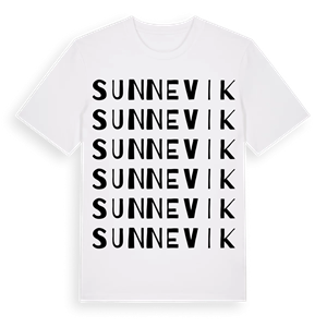 Sunnevik ordlek t-shirt – ekologisk bomull t-shirt från Pinshirt