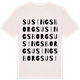Vintage White t-shirt med Susingsborg ordlek t-shirt