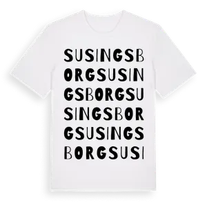 Susingsborg ordlek t-shirt – ekologisk bomull t-shirt från Pinshirt