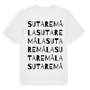 Sutaremåla ordlek t-shirt – ekologisk bomull t-shirt från Pinshirt