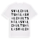 Svalehultsmåla ordlek t-shirt