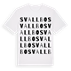 White t-shirt med Svallbo ordlek t-shirt