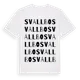 White t-shirt med Svallbo ordlek t-shirt