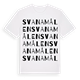 Svanamålen ordlek t-shirt