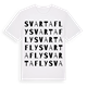 Svarta Fly ordlek t-shirt