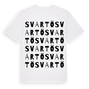Svartö ordlek t-shirt – ekologisk bomull t-shirt från Pinshirt