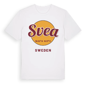 Svea cirkel t-shirt – ekologisk bomull t-shirt från Pinshirt